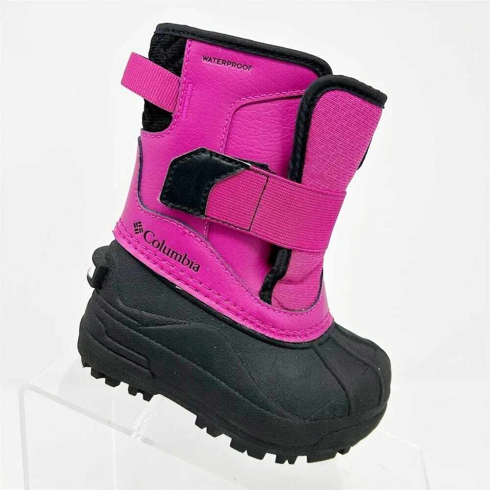 Columbia Powderbug Snowlite Girls Winter Snow Boots Pink Waterproof **Size 7**